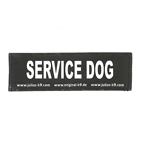 Julius-K9 Service Dog Hook and Loop Changeable Dog Harness Patch, 1 Pair