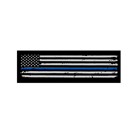 Julius-K9 Canine USA Thin Blue Line Flag Changeable Dog Harness Patch, 1 Pair