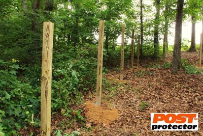 Image showing  4 in. x 4 in. x 30 in. Fence Post Protector