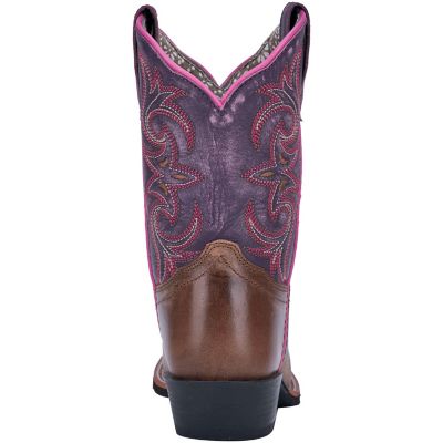 Image showing 5 th Dan Post Unisex Children's Majesty Leather Western Boots