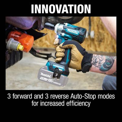 Image showing 6 th Makita 1/2 in. Square Drive 480 ft.-lb. 18V LXT Lithium-Ion Brushless Cordless 4-Speed Impact Wrench, Tool Only