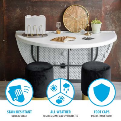 Image showing 5 th Lifetime 60 in. Round Commercial Folding-Half Table