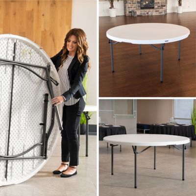 Image showing 7 th Lifetime 60 in. Round Commercial Nesting Table