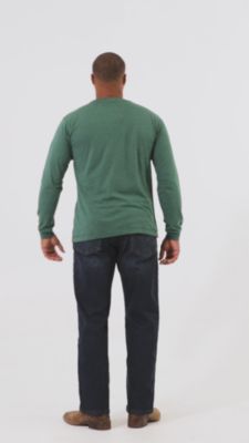 Image showing  Men's Heavyweight Long-Sleeve Pocket T-Shirt