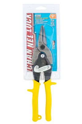 Image showing  10 in. Standard Straight Cut Aviation Snips, 0.83 in. Joint Thickness/Width, 1.38 in. Cutting Edge
