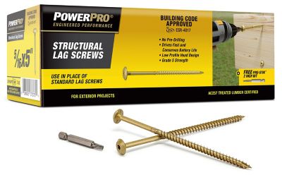 Hillman 5/16 in. x 5 in. Power Pro Star Drive Construction Lag Screws, 75-Pack