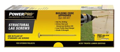 Image showing  Power Pro Structural Lag Screws (5/16 x 5in.) - 36 pc