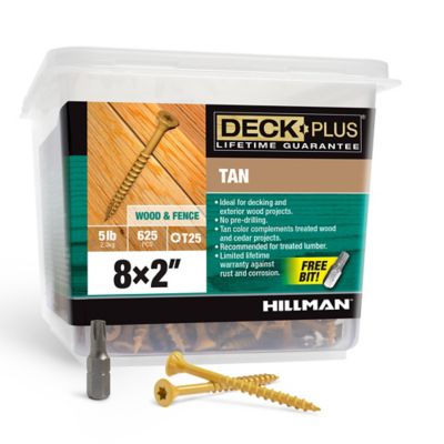 Image showing  #8 x 2 in. Deck Plus Deck Screws, Tan, 625-Pack
