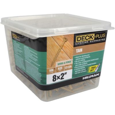 Image showing  #8 x 2 in. Deck Plus Deck Screws, Tan, 625-Pack