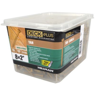 Image showing  #8 x 2 in. Deck Plus Deck Screws, Tan, 625-Pack