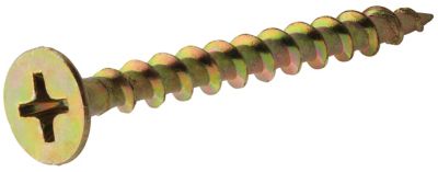 Image showing  #8 x 3 in. Fas-n-Tite Interior Wood Screws, Yellow Zinc, 77-Pack