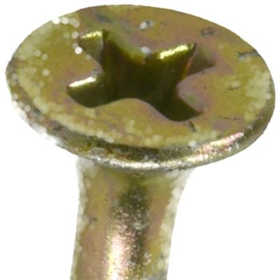 Image showing  #8 x 3 in. Fas-n-Tite Interior Wood Screws, Yellow Zinc, 77-Pack