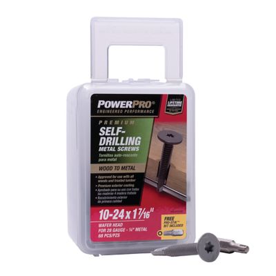 Image showing  #10 x 1-7/16 in. Power Pro Star-Drive Sheet Metal Screws, 68-Pack