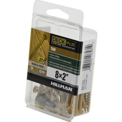 Image showing  #8 x 2 in. Deck Plus Deck Screws, Tan, 50-Pack