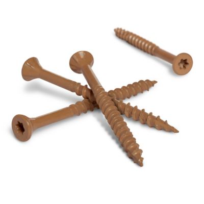 Image showing  #10 x 3 in. Deck Plus Deck Screws, Brown, 40-Pack