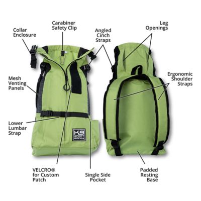 Image showing 8 th K9 Sport Sack Trainer Backpack Pet Carrier, Lime Green, Small