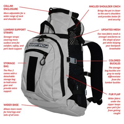 Image showing 8 th K9 Sport Sack Plus 2 Forward-Facing Backpack Pet Carrier