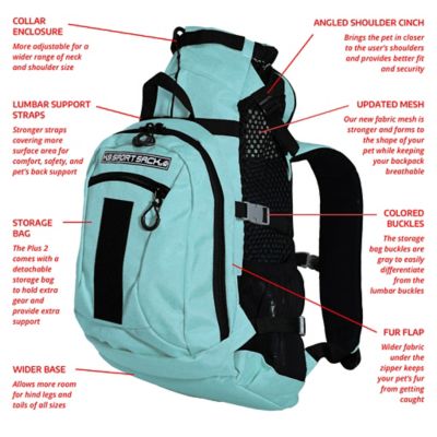 Image showing 8 th K9 Sport Sack Plus 2 Forward-Facing Backpack Pet Carrier