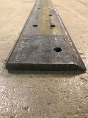 Image showing  54 in. Professional Wear-Resistant Replacement BASE Cutting Edge for Buckets, Weld On with Holes