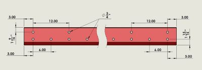 Image showing  120 in. Professional Wear-Resistant Replacement BASE Cutting Edges for Buckets, 12-Pack