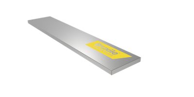 MET Impex America Inc. 132 x 3/8 in. x 3.15 in. Professional Wear-Resistant Reinforcement Wear Bar Flat for Buckets