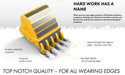 Image showing  156 in. x 3/8 in. x 3.15 in. Professional Wear-Resistant Reinforcement Wear Bar Flat for Buckets