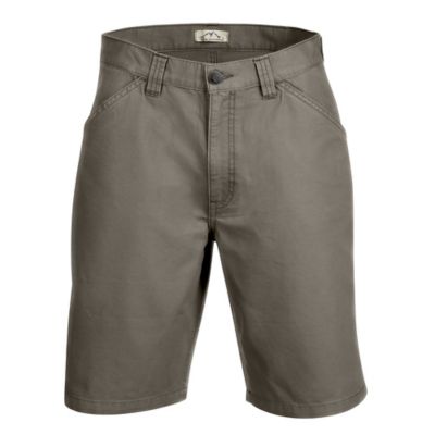 Blue Mountain Men's Relaxed Fit Mid-Rise Canvas Utility Shorts, SMB21-1027