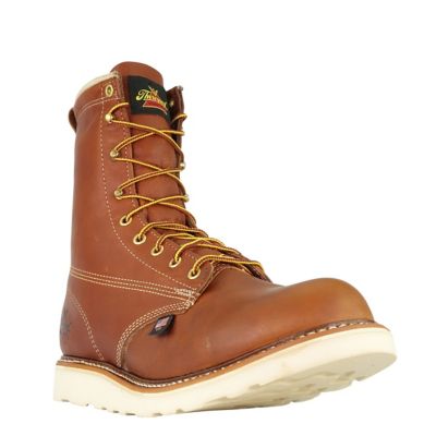 Image showing 2 th Thorogood Men's Plain Toe USA Wedge Work Boots, 8 in.