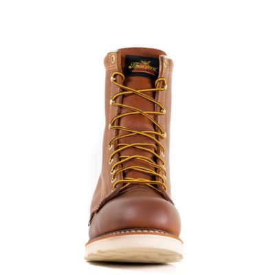 Image showing  Men's Plain Toe USA Safety Wedge Work Boots, 8 in.