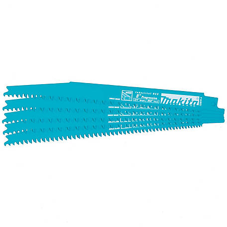 Makita Reciprocating Sawzall Blades 723078 5pk 8" TPI Progressive Wood for sale online Makita Reciprocating Sawzall Blades 723078 5pk 8" TPI Progressive Wood for sale online