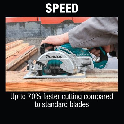 Image showing 9 th Makita 7-1/4 in. 24-Tooth Carbide-Tipped Max Efficiency Circular Saw Blade, Framing