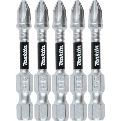 Makita Impact XPS #2 Phillips 2 in. Power Bits, 5 pc.