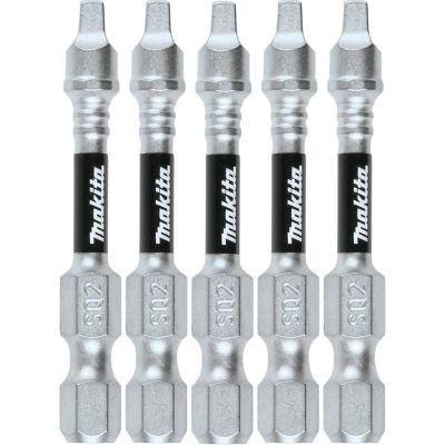 Makita #2 Phillips x 2 in. Square Impact XPS Power Bits, 5 pc.