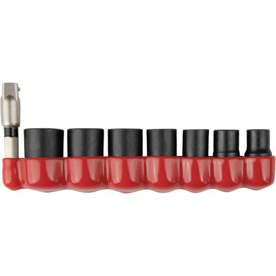 Makita 1/4 in. Drive Metric Impact XPS 6-Point Impact Socket Set, 8 pc.