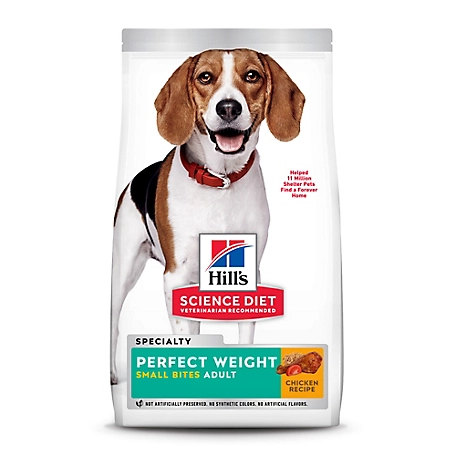 Hill's Science Diet Adult Perfect Weight Small Bites Chicken Recipe Dry Dog Food