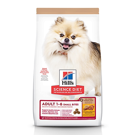 Hill's Science Diet Adult Small Bites No Corn, Wheat or Soy Dry Dog Food, Chicken