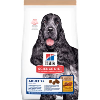 Hill's Science Diet Senior 7+ No Corn, Wheat or Soy Dry Dog Food, Chicken Good for older dogs