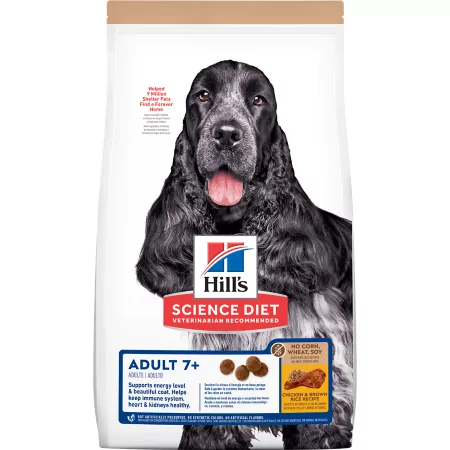 Hill's Science Diet Medium Breed Senior 7+ Chicken Recipe No Corn Wheat or Soy - Dry Dog Food