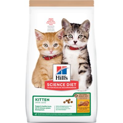 Hill's Science Diet Kitten Indoor/Outdoor No Corn, Wheat or Soy Chicken Recipe Dry Cat Food, 6 lb. Bag