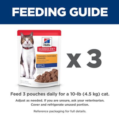 Image showing  Adult 7+ Tender Chicken Dinner Pouch Wet Cat Food, 2.8 oz.