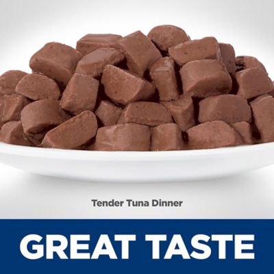 Image showing  Senior 7+ Cat Food, Tender Tuna Dinner, Pouch, 2.8 oz.