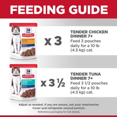 Image showing  Senior Tender Dinner Wet Cat Food Variety Pack, 2.8 oz., Case of 12 Pouches