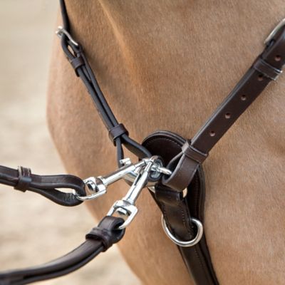 Image showing  Venice Combined Leather Running Martingale/Breastplate