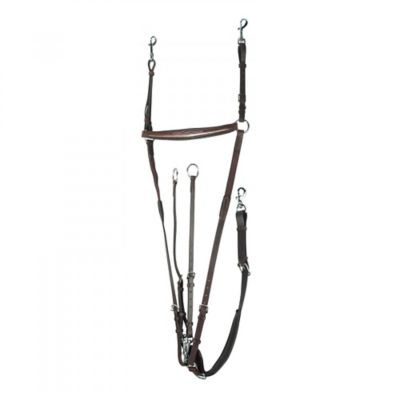 Horze Venice Combined Leather Running Martingale/Breastplate