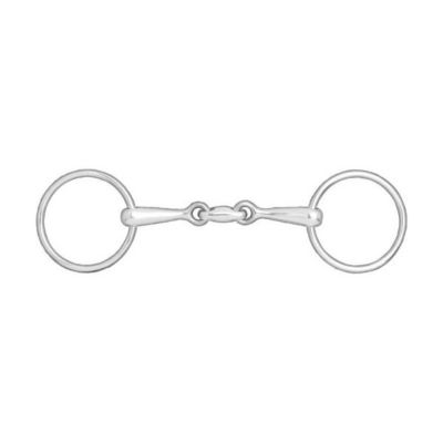 Horze Loose Ring Snaffle Bit with 13 mm x 135 mm Lozenge Link Mouthpiece