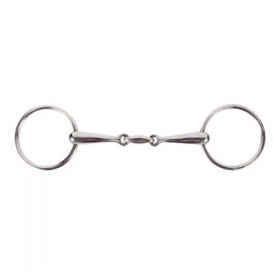Horze Lozenge Link Loose Ring Snaffle Bit, 16 mm x 125 mm Mouthpiece