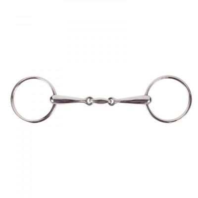 Horze Loose Ring Snaffle Bit with 16 mm x 135 mm Lozenge Link Mouthpiece