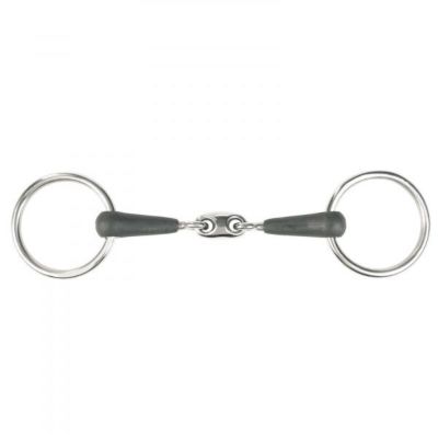 Horze Oval Link Loose Ring Snaffle Bit, 125 mm Mouthpiece