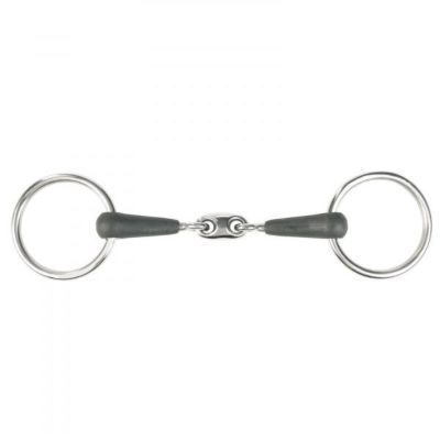 Horze Loose Ring Snaffle Bit with 125 mm Oval Link Mouthpiece