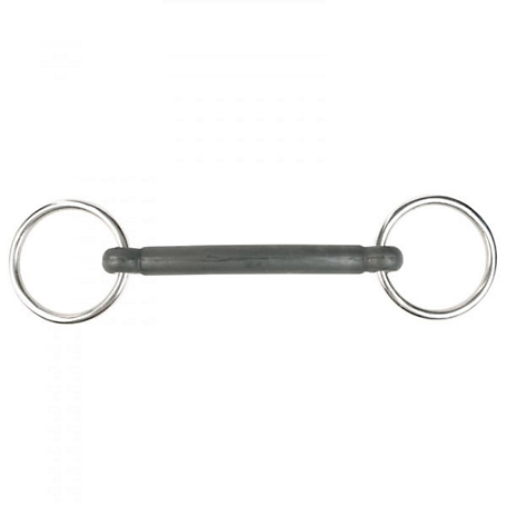 Horze Loose Ring Snaffle Bit with 135 mm Rubber Mullen Mouthpiece